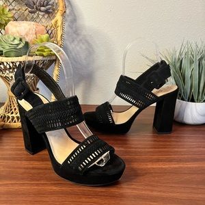 Vince Camuto Heels Jazelle Pumps Black Suede Size 6.5